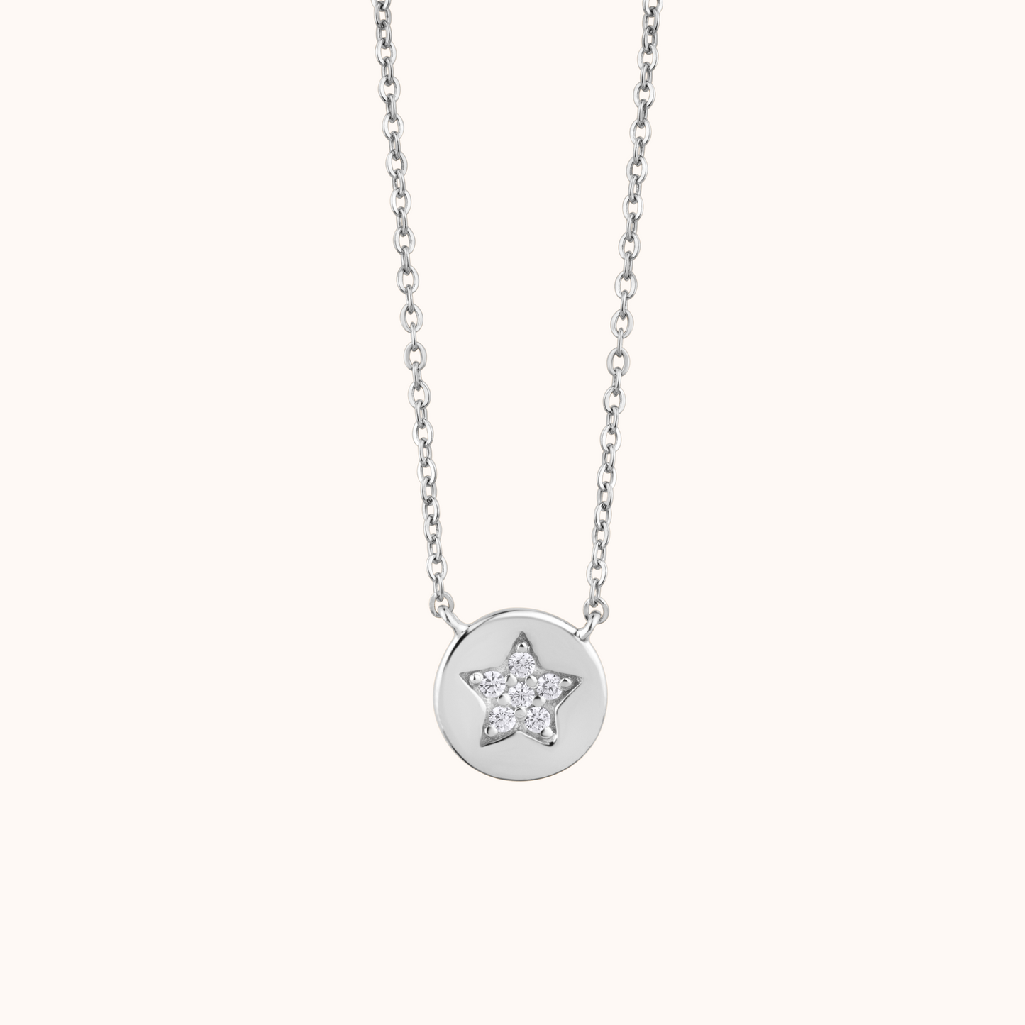 Starry Diamond Charm Necklace