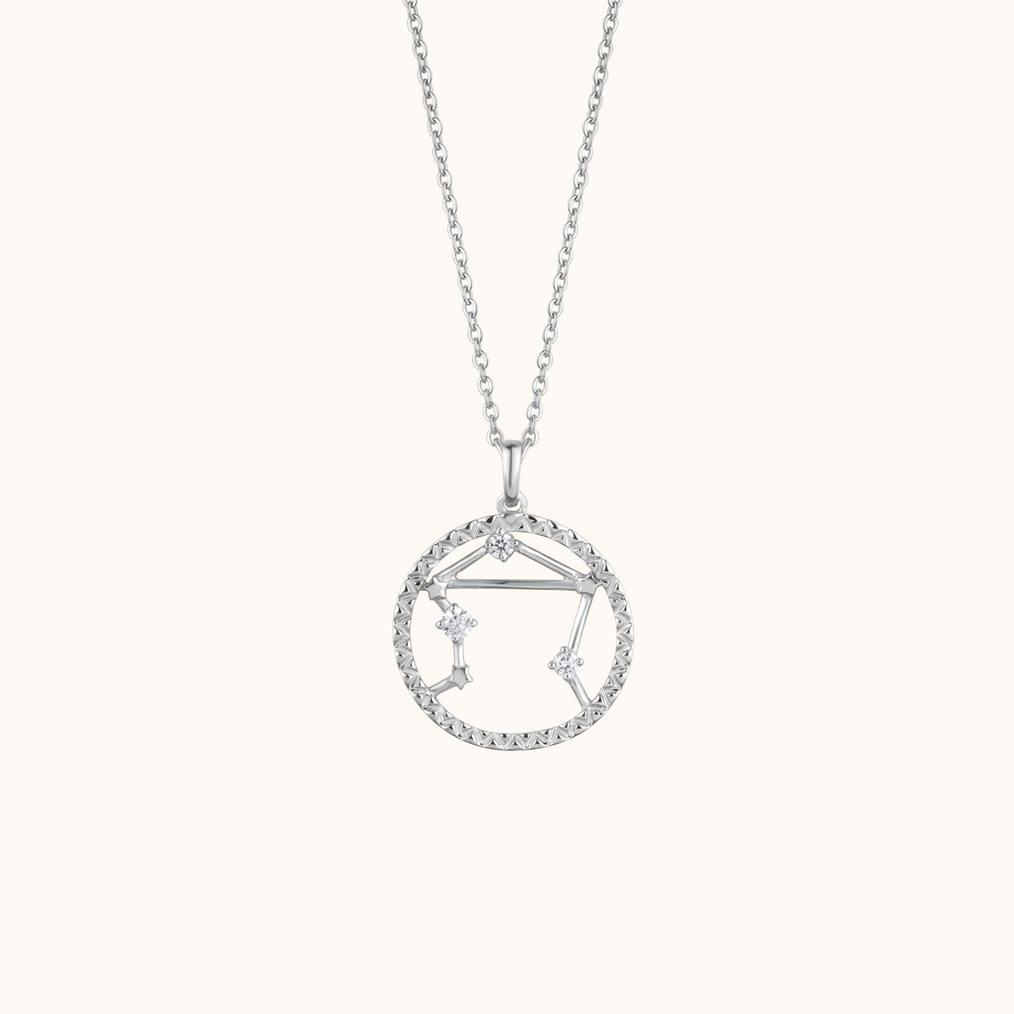 Zodiac Sign Silver Pendant