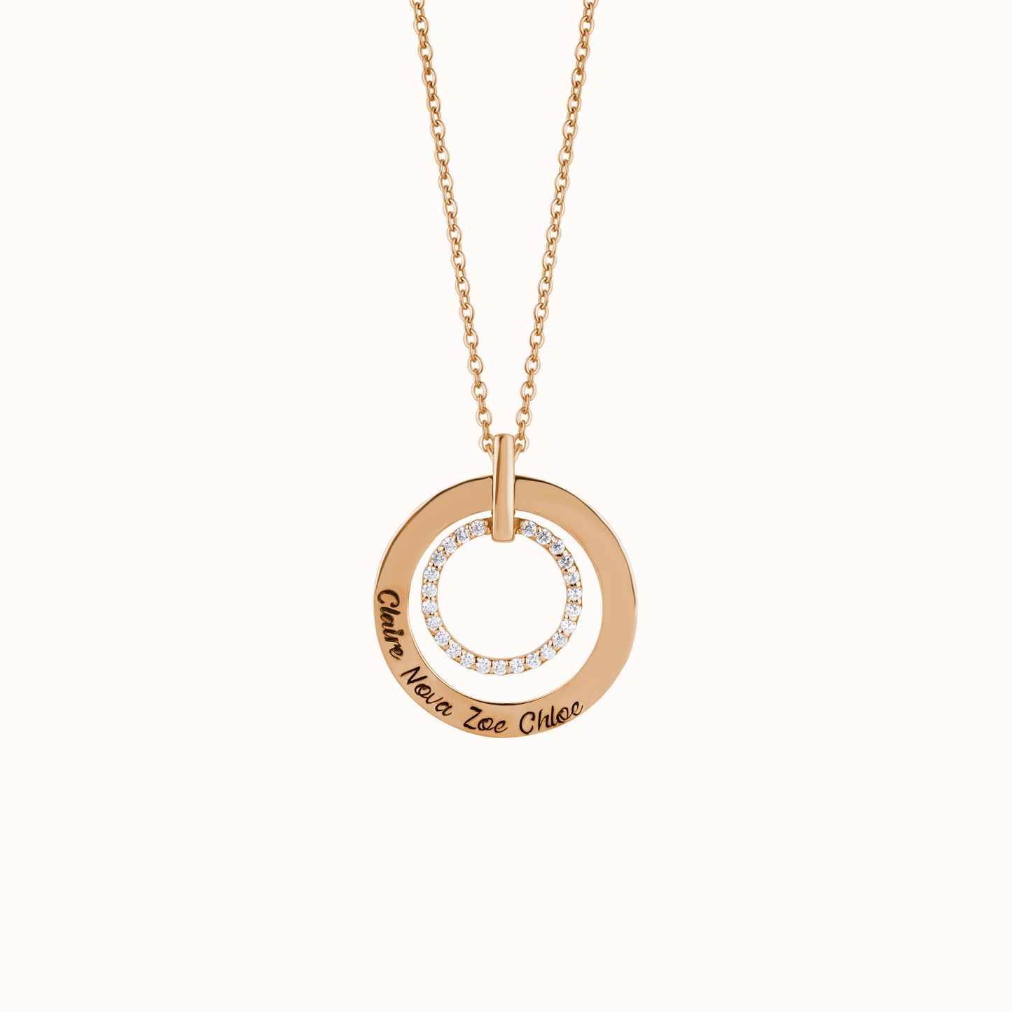 Customizable Silver Charm Necklace