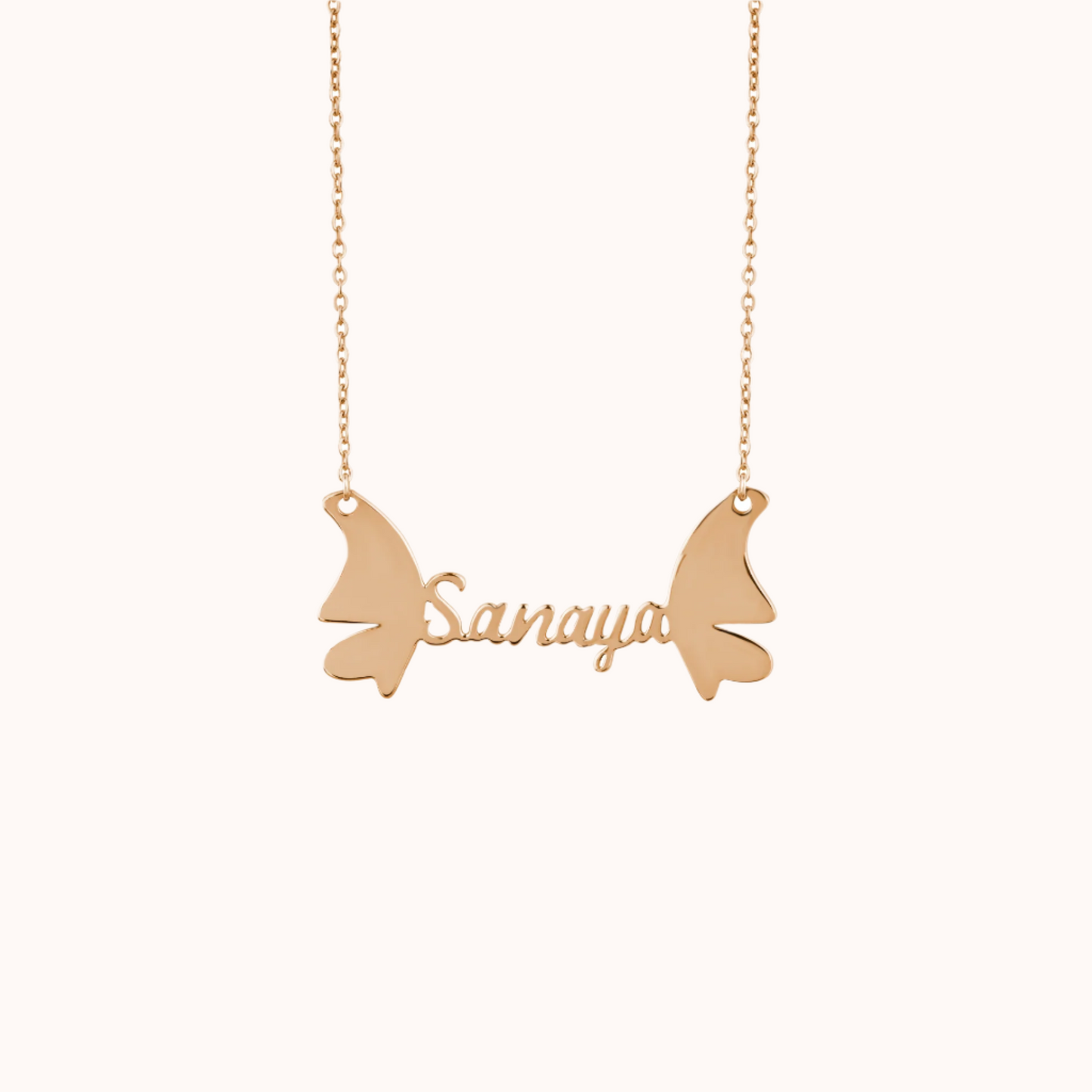 Butterfly Custom Name Necklace