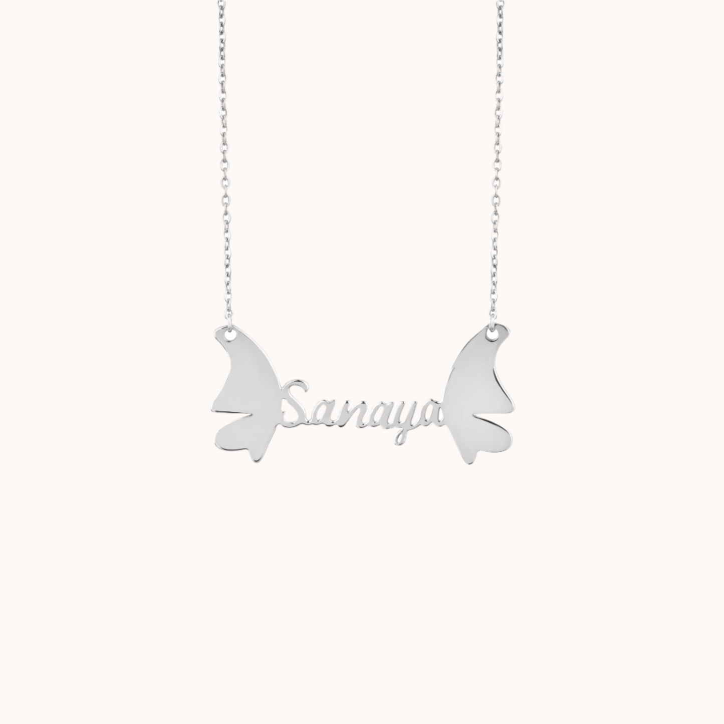 Butterfly Custom Name Necklace