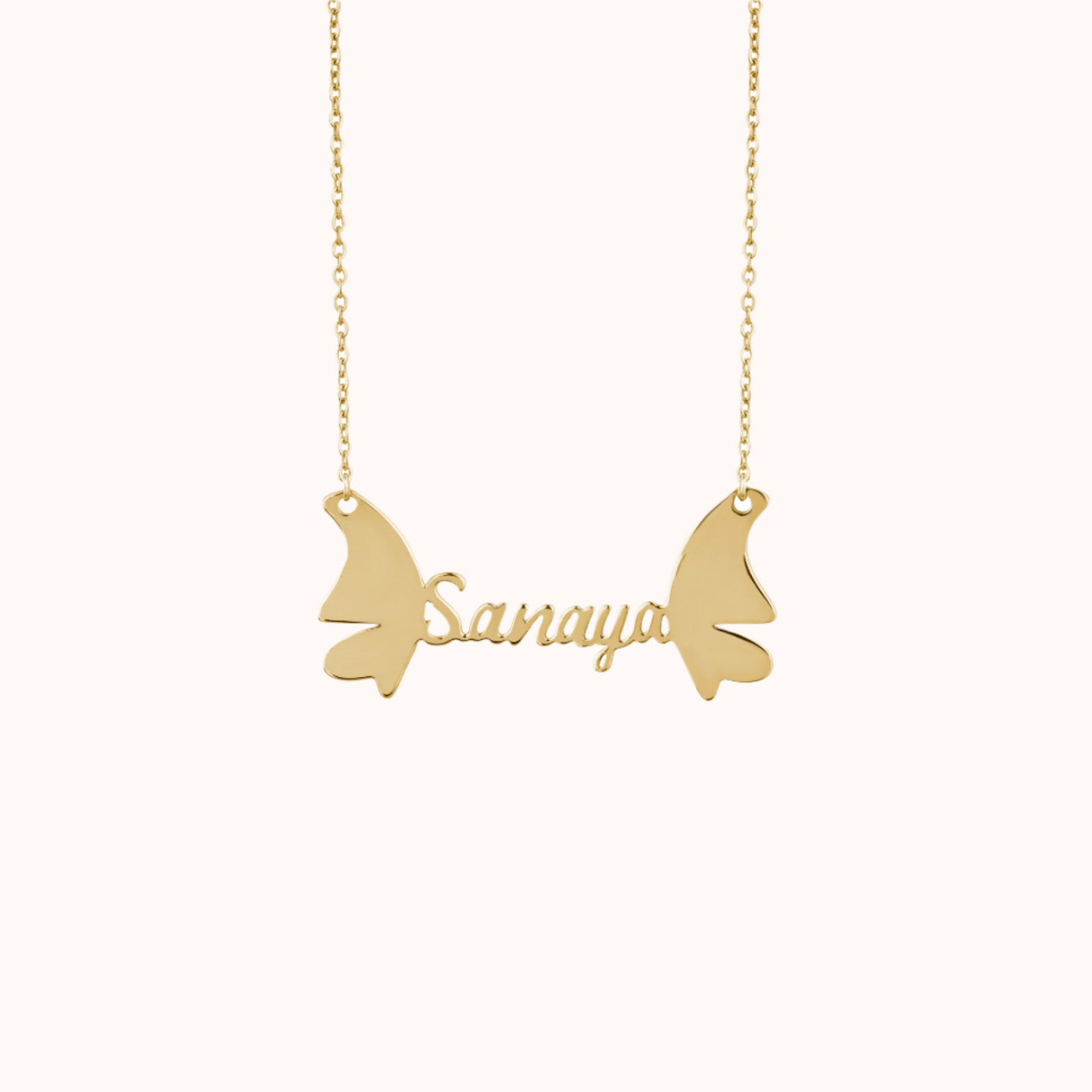 Butterfly Custom Name Necklace