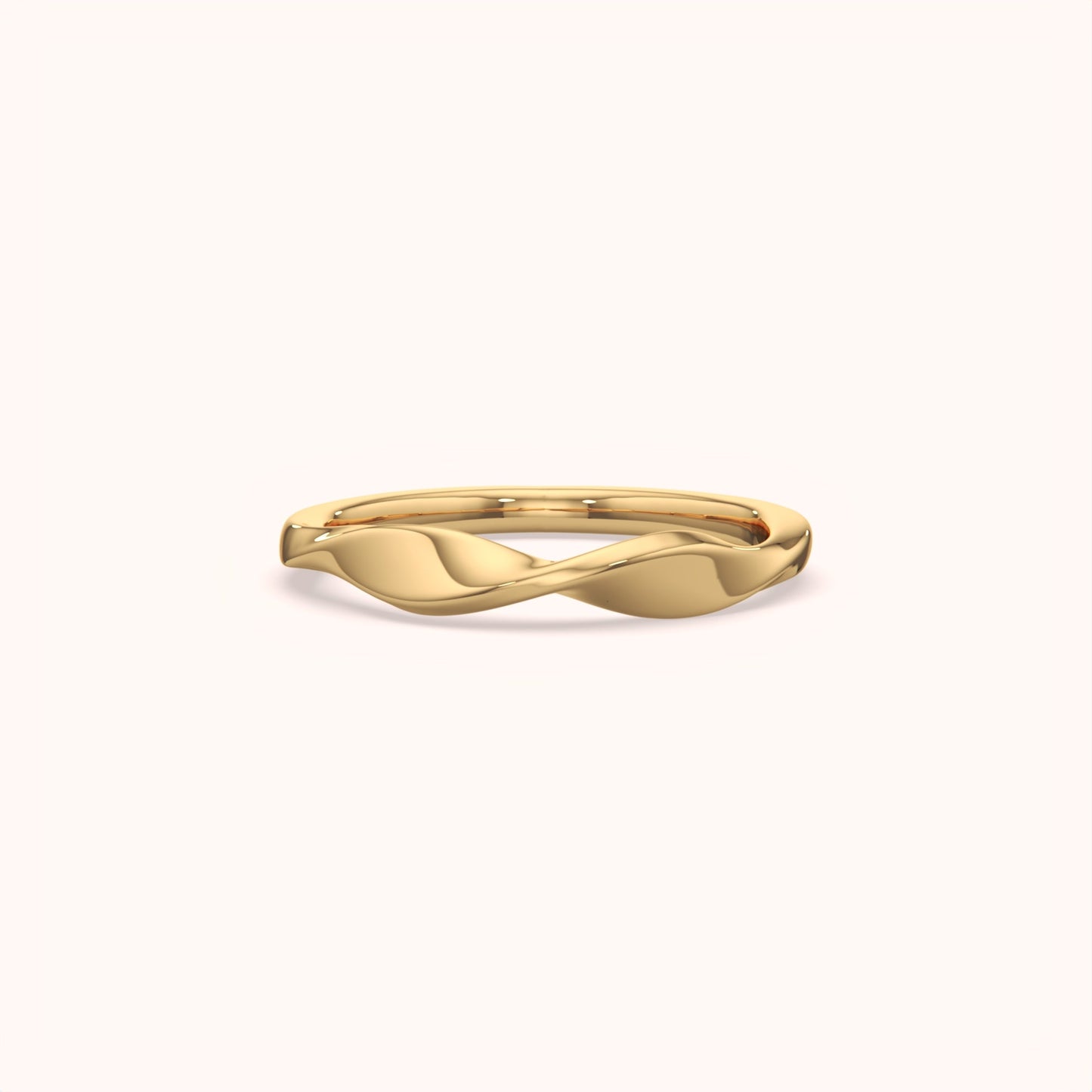 Twist Sterling Silver Stack Ring