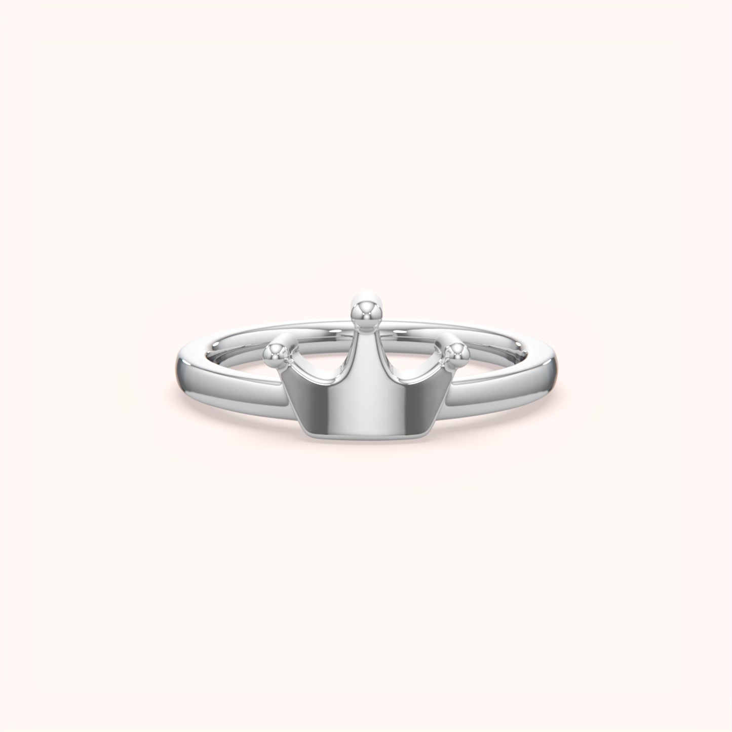 Intricate Silver Crown Ring