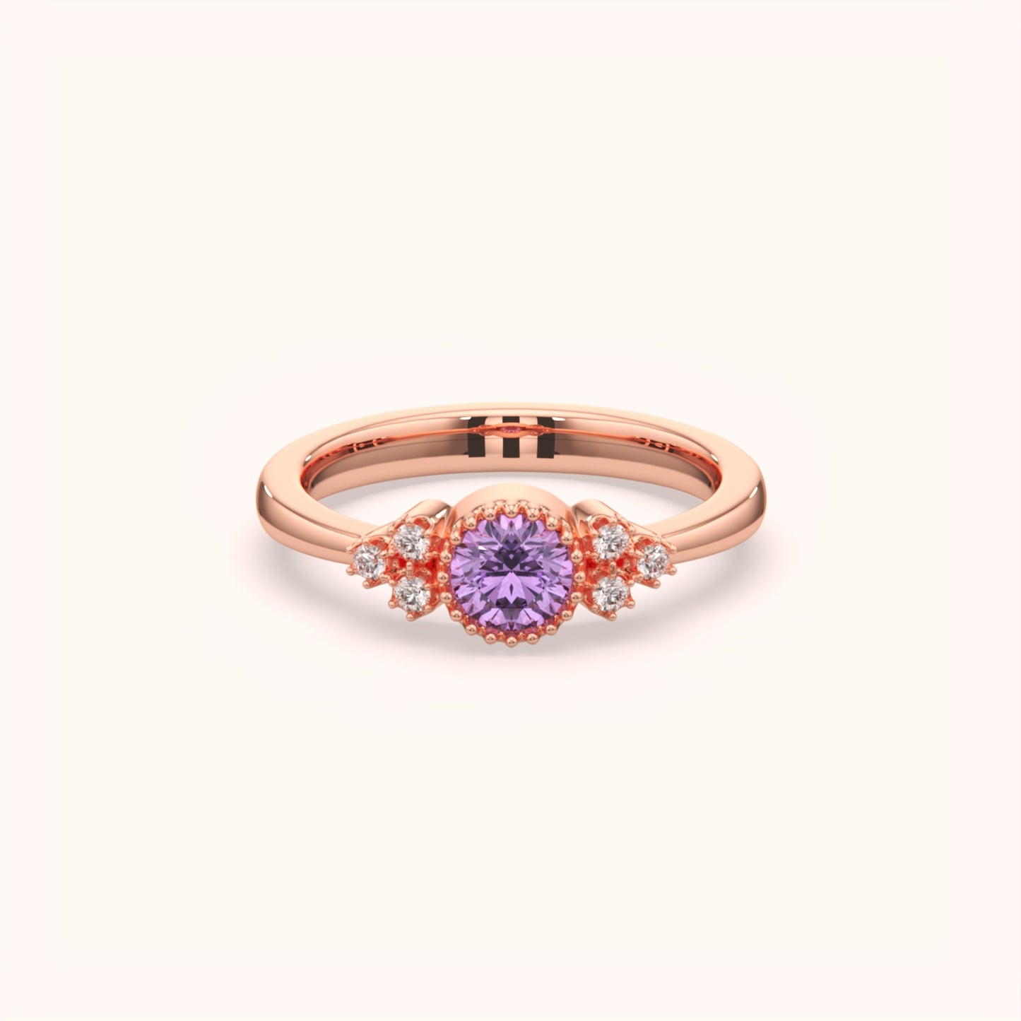 Crystal Accent Silver Ring