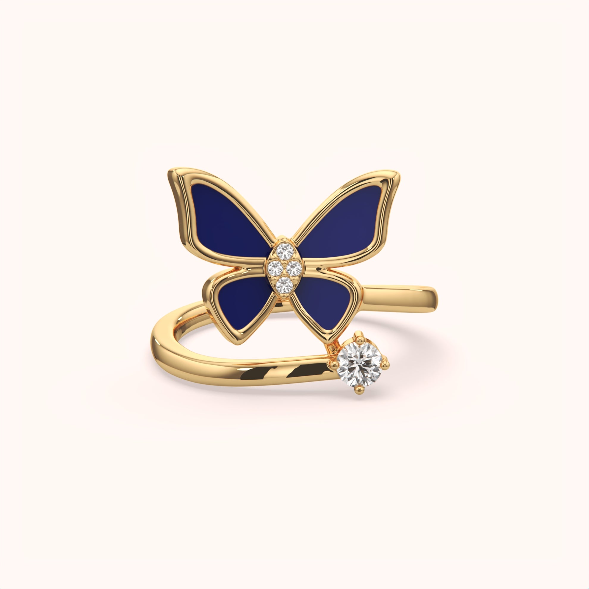 Butterfly Open-Ended Ring