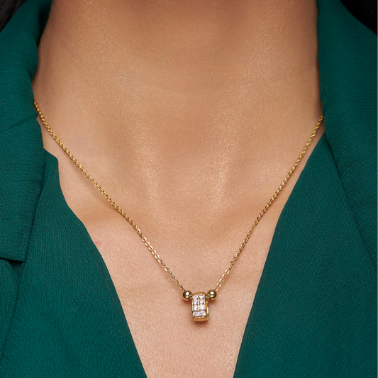 Minimalist Diamond Necklace - KYMEE