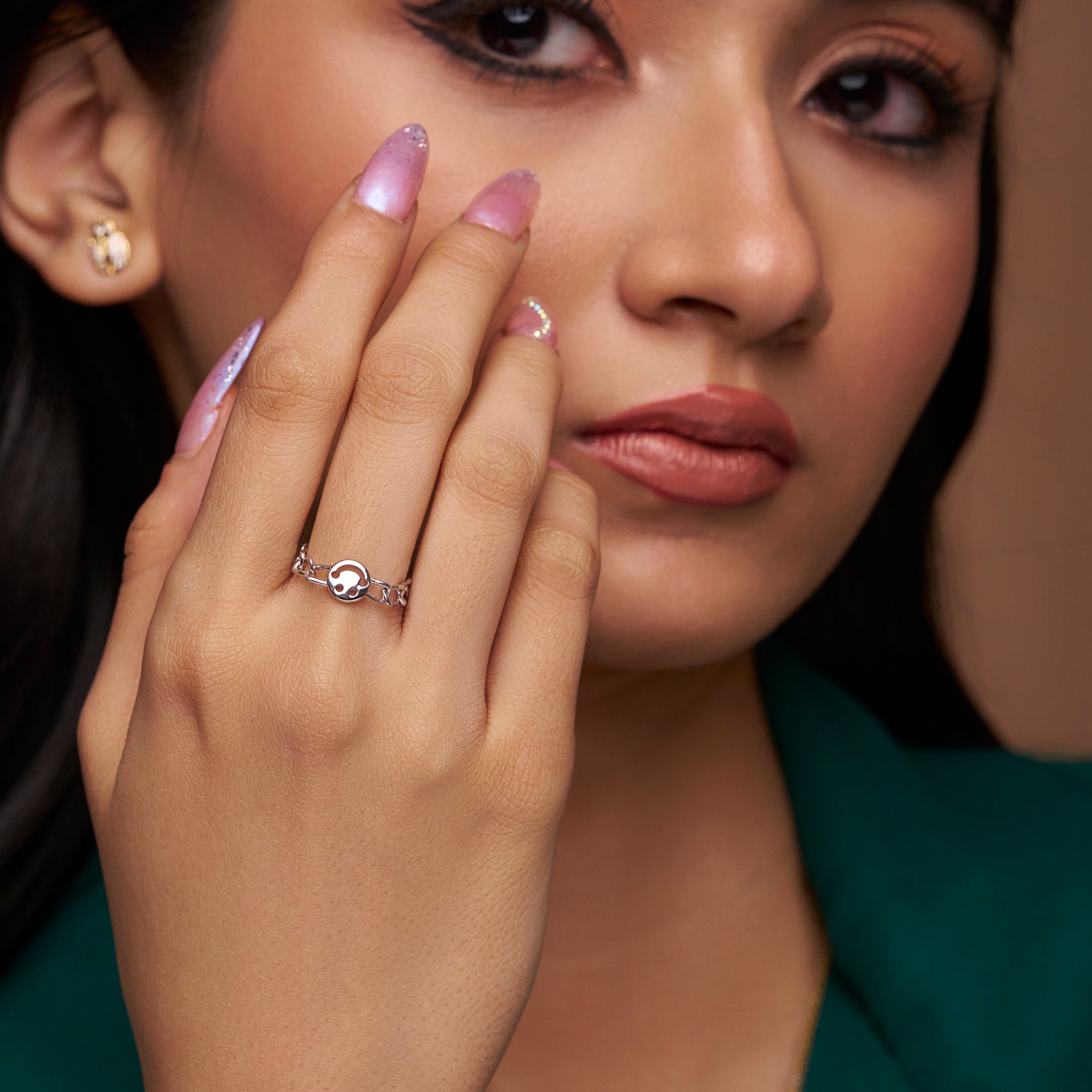Charming Smiley Face Ring - KYMEE