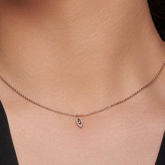 Glamorous Diamond Eye Pendant - KYMEE