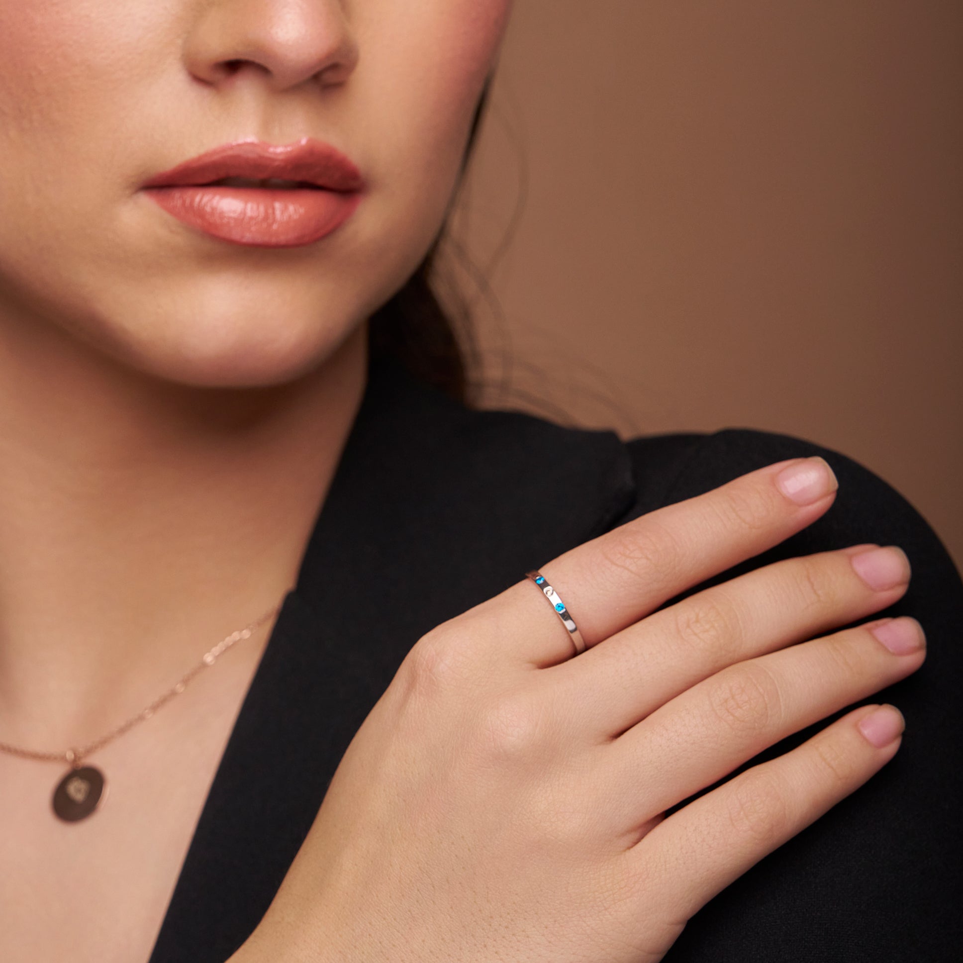 Trio Diamond Set Wedding Band - KYMEE
