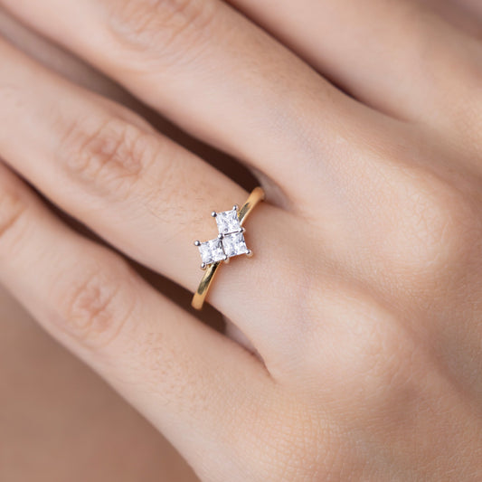 Regal Trio Diamond Ring