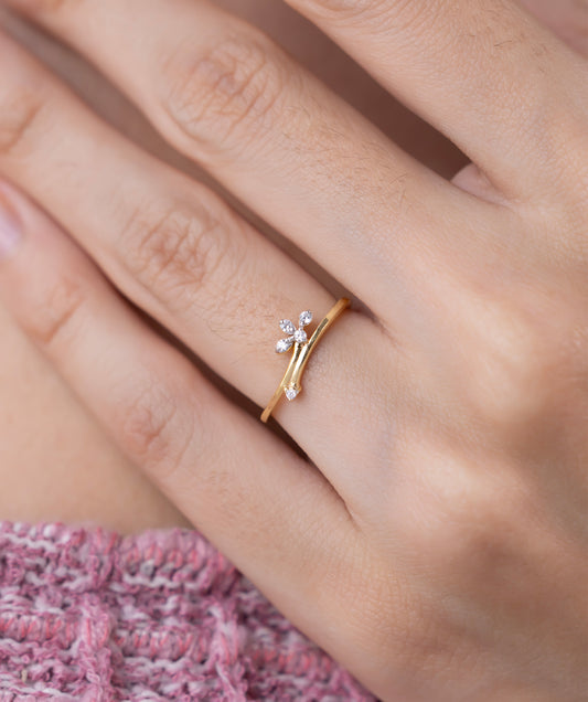 Leaf & Heart Glow Gold Vermeil Combo