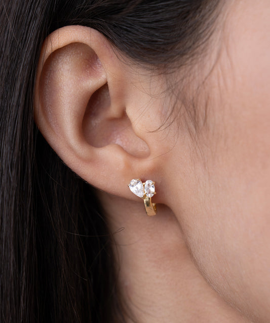 Graceful Bloom Clip-On Earrings