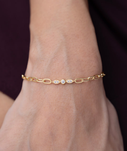 Diamond Harmony Link Bracelet