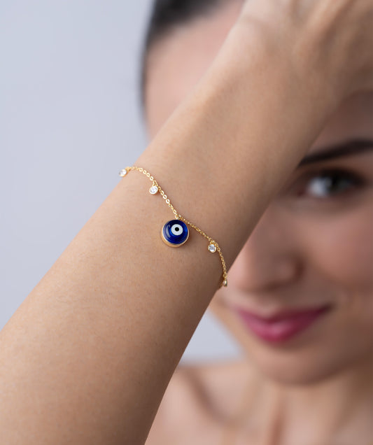 Evil Eye Charm Bracelet Set
