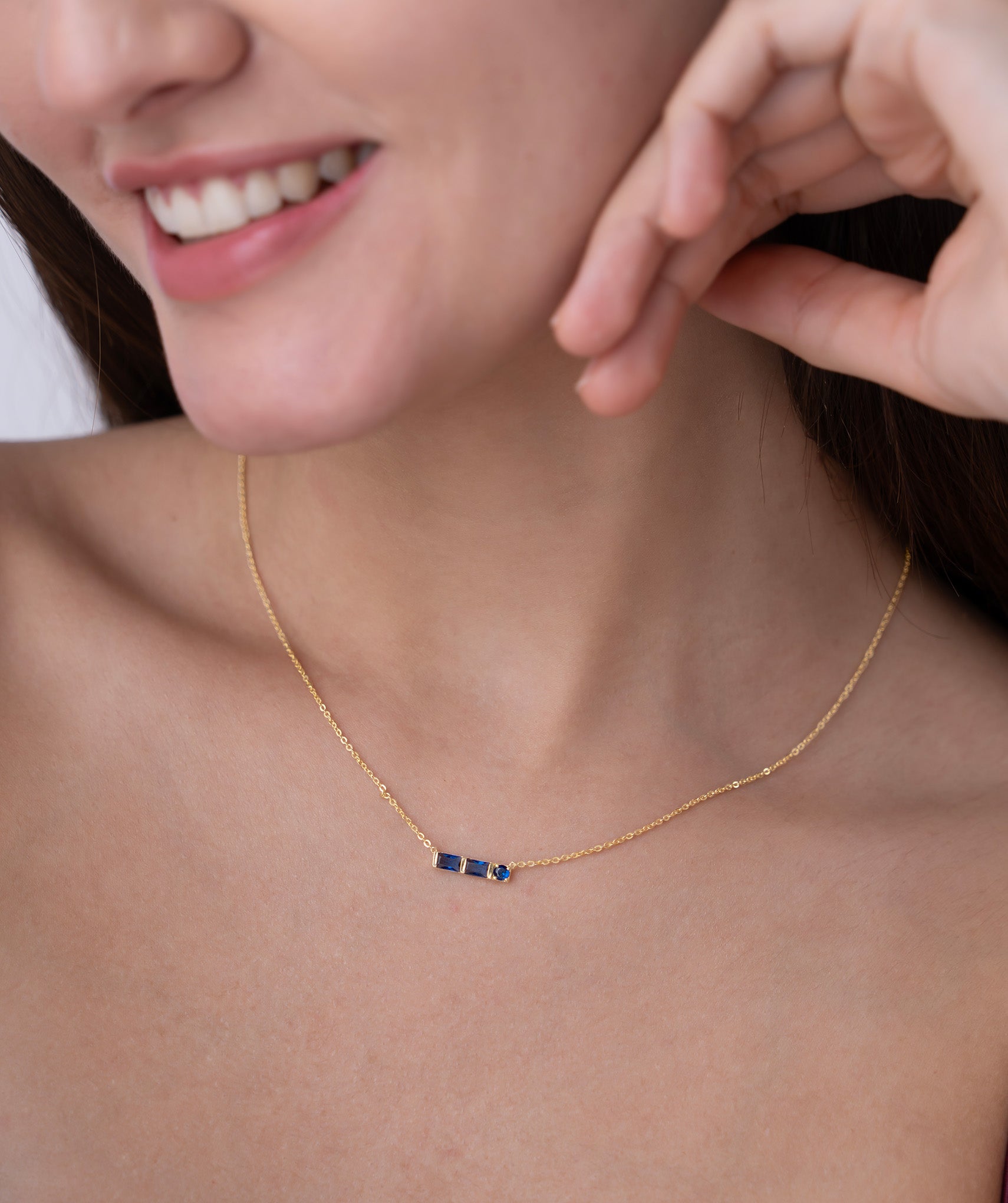 Blue Diamond Necklace