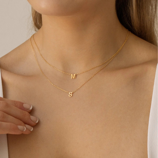 Classic Initial M Pendant Necklace