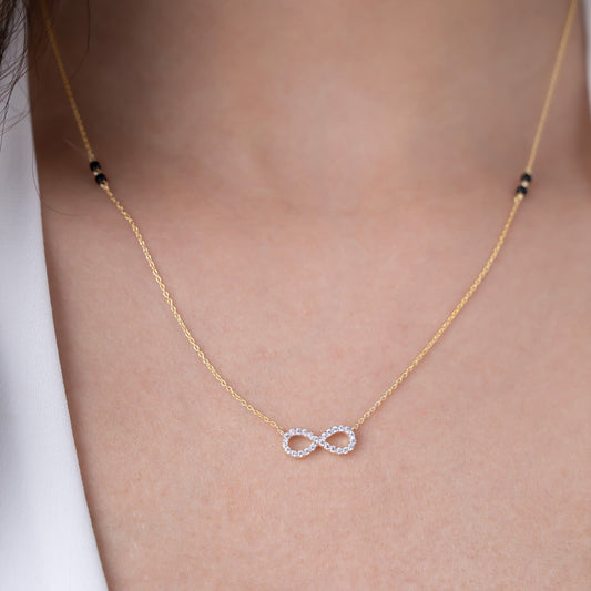 Pave Infinity Mangalsutra
