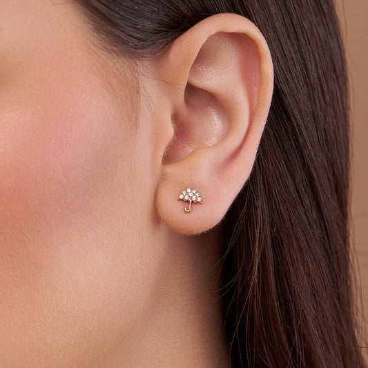 Umbrella Style Diamond Earring - KYMEE