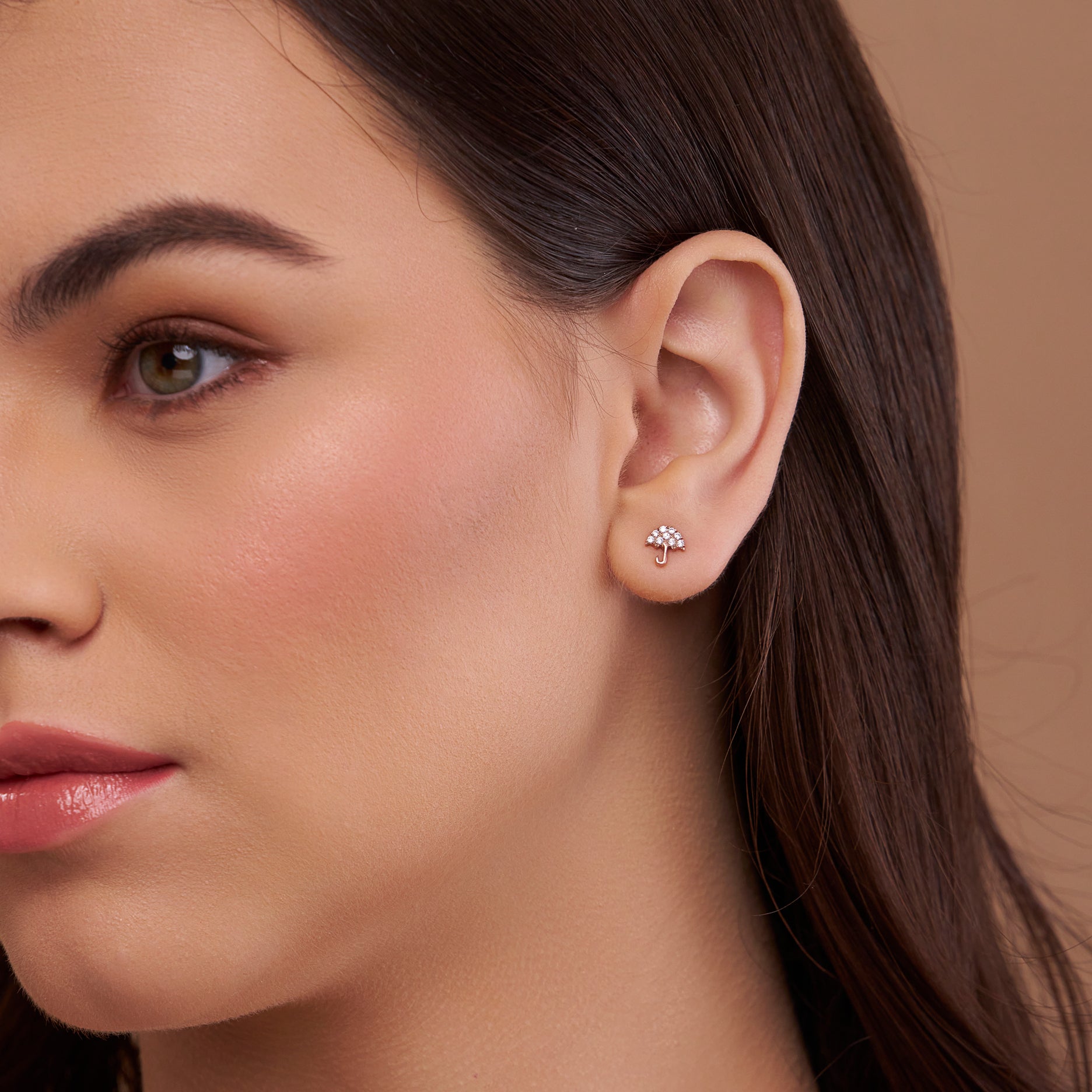 Umbrella Style Diamond Earring - KYMEE