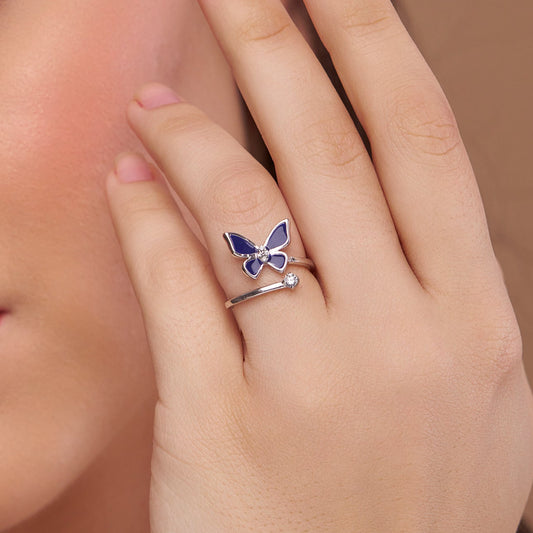 Butterfly Open-Ended Ring - KYMEE
