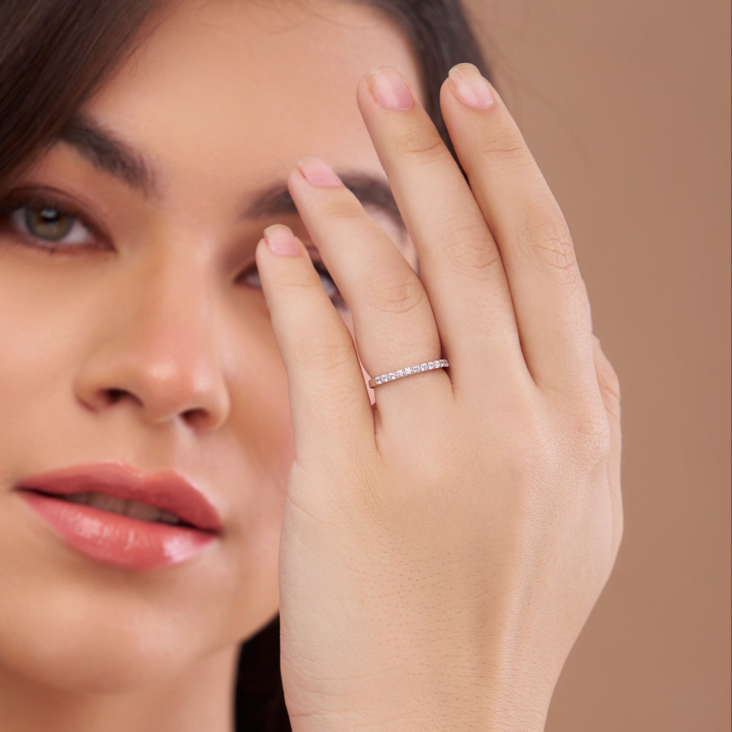 Minimalist Diamond Band - KYMEE