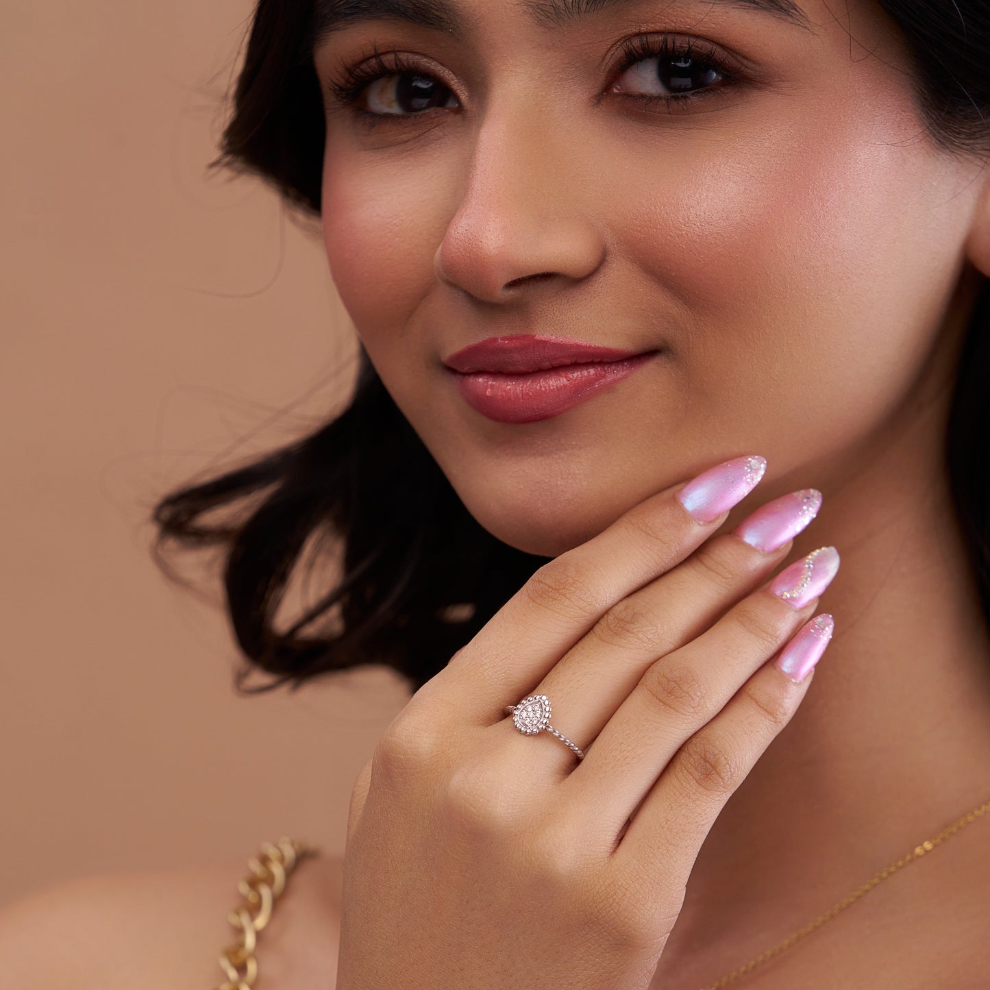 Sophisticated Pear-Shaped Diamond Ring