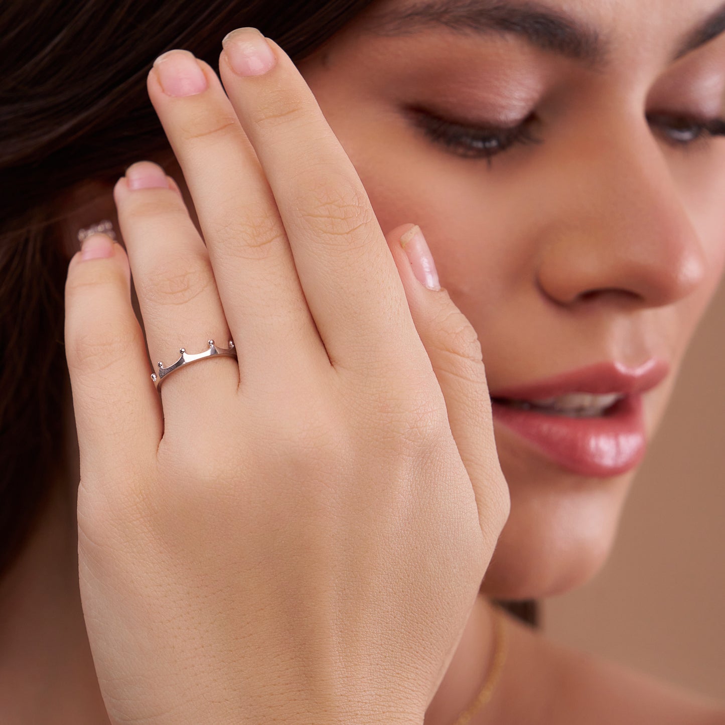 Crown Style Stackable Ring - KYMEE