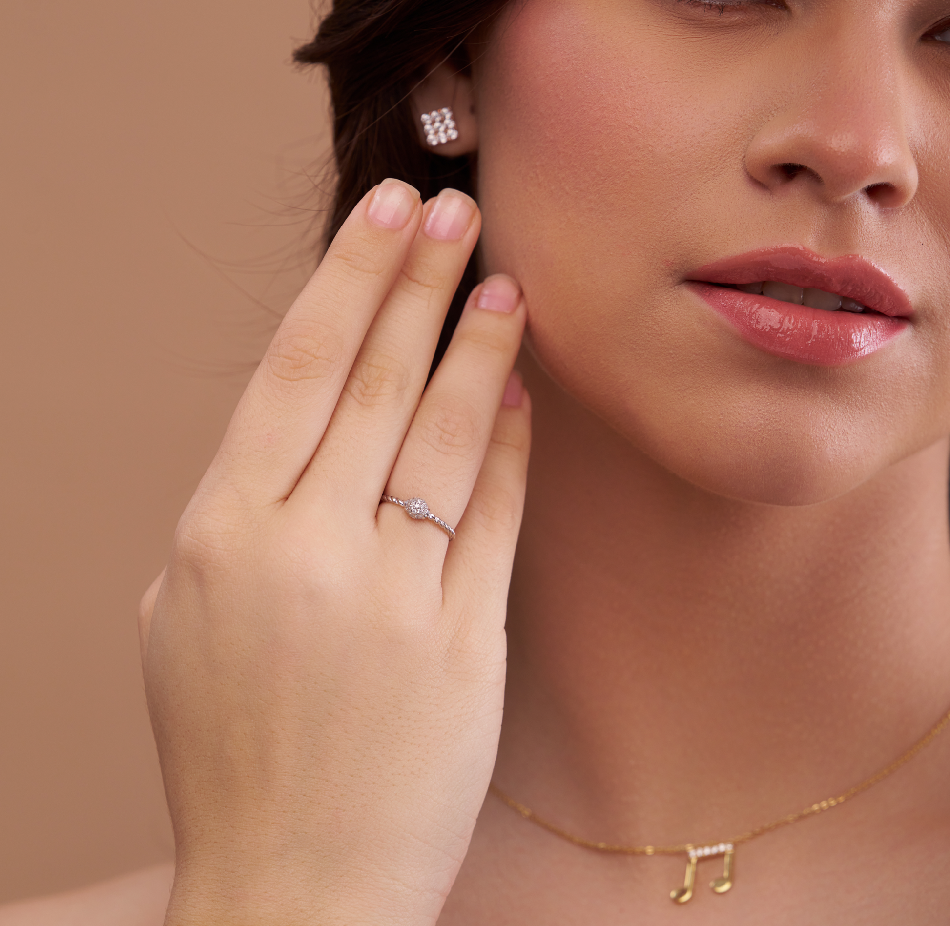 Twisted Rope Ball Ring - KYMEE