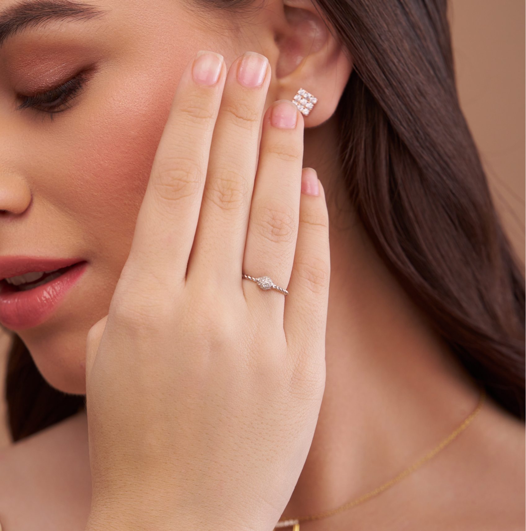 Twisted Rope Ball Ring - KYMEE