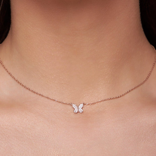 Dazzling Butterfly Necklace - KYMEE