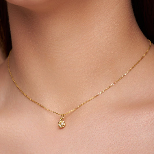 Fancy Filled Shell Necklace - KYMEE