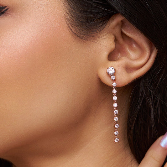 Diamond Linear Earring - KYMEE
