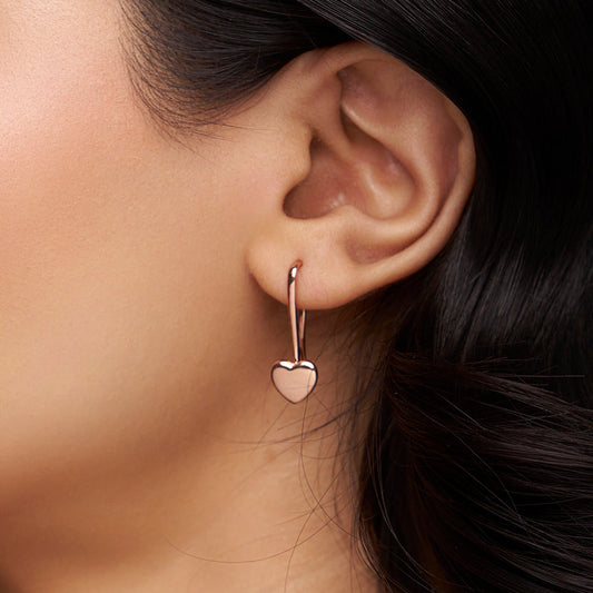 Heart-Shaped Dangle Earring - KYMEE