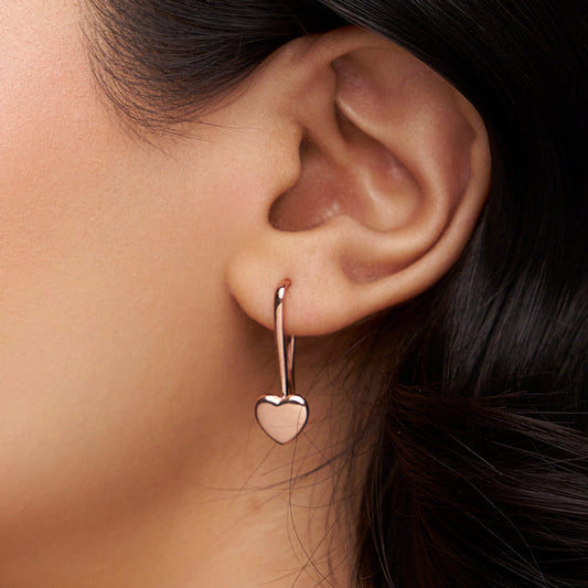 Heart-Shaped Dangle Earring - KYMEE