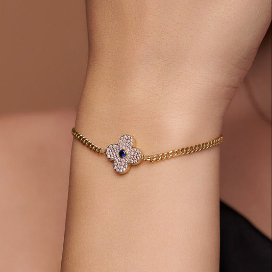 Shimmering Clover Bracelet - KYMEE