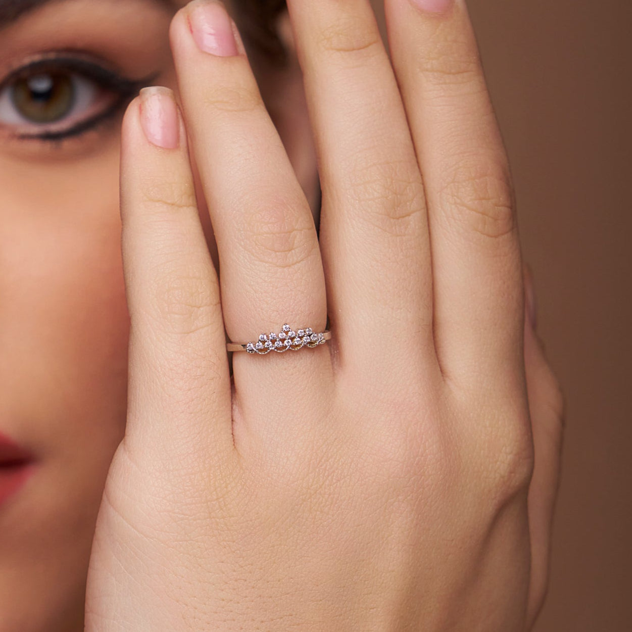 Stunning Unique Style Diamond Ring - KYMEE