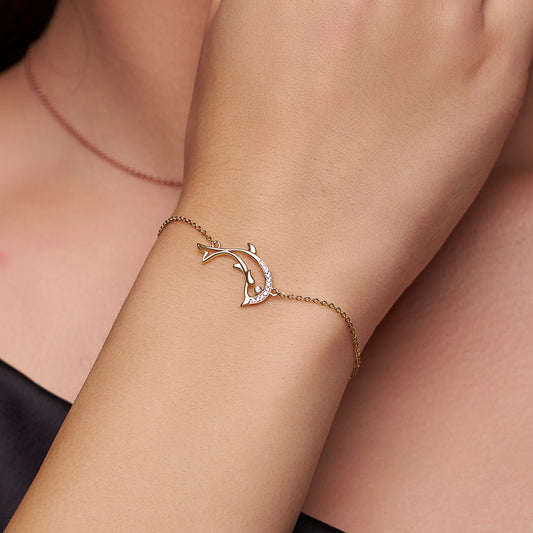 Dolphin Charm Bracelet - KYMEE