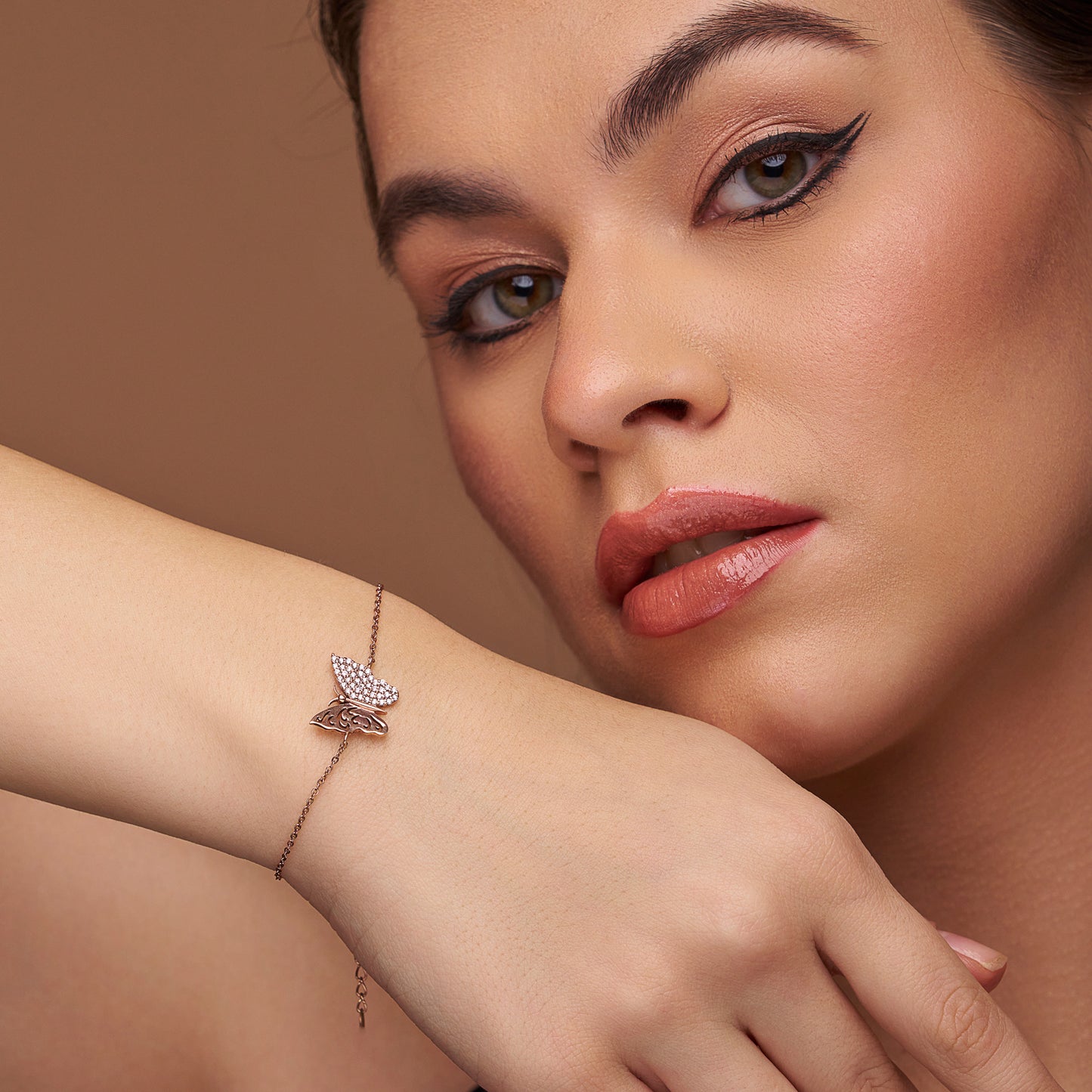 Radiant Butterfly Silver Bracelet - KYMEE