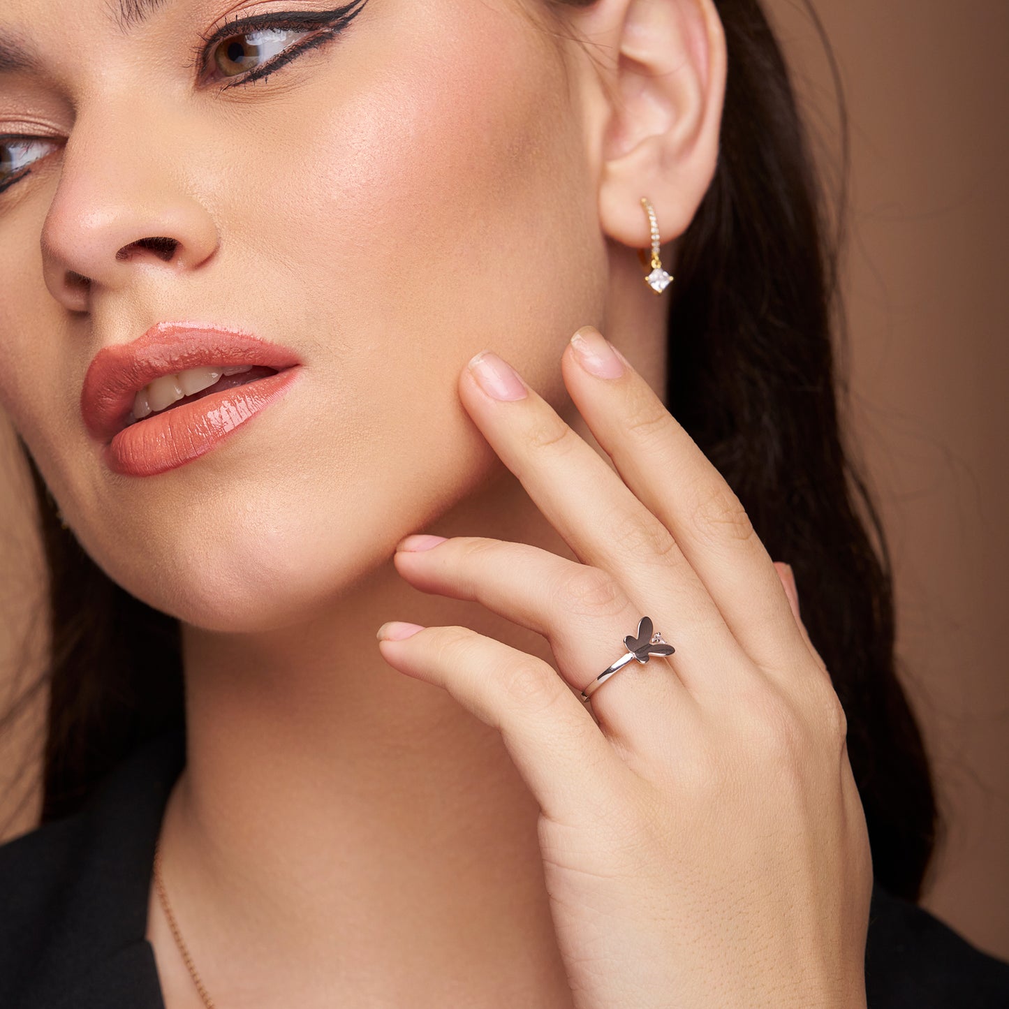 Intricate Butterfly Open Ring - KYMEE