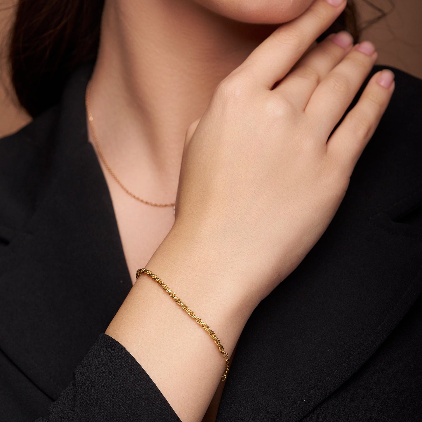 Timeless Silver Rope Chain Bracelet - KYMEE