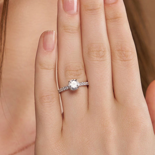 Timeless Round Diamond Solitaire Ring - KYMEE