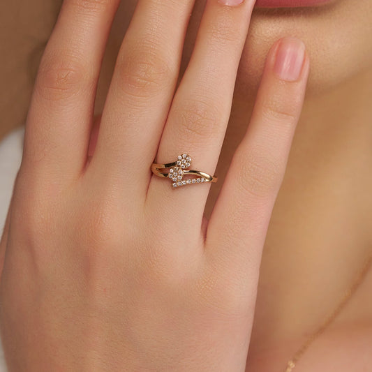 Stunning Fancy Design Silver Ring - KYMEE