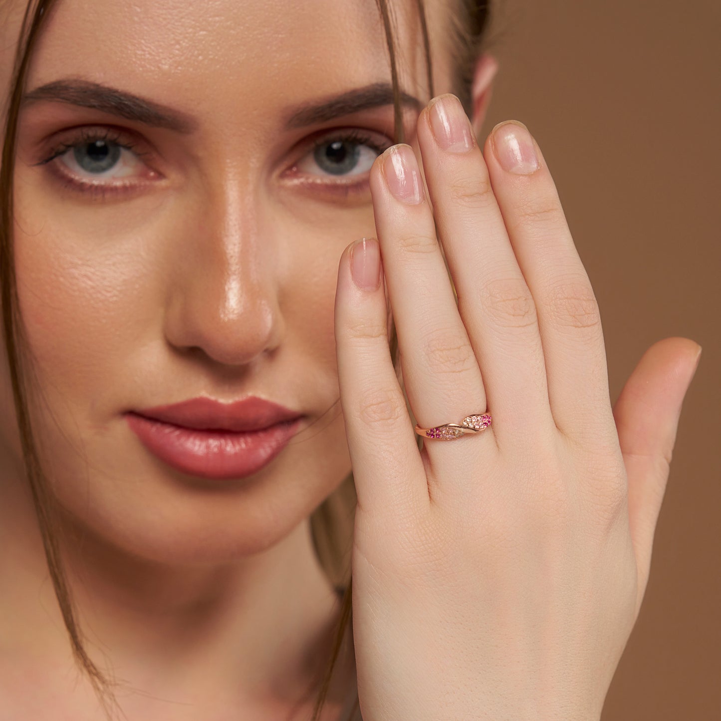 Elegant Twisty Diamond Ring - KYMEE