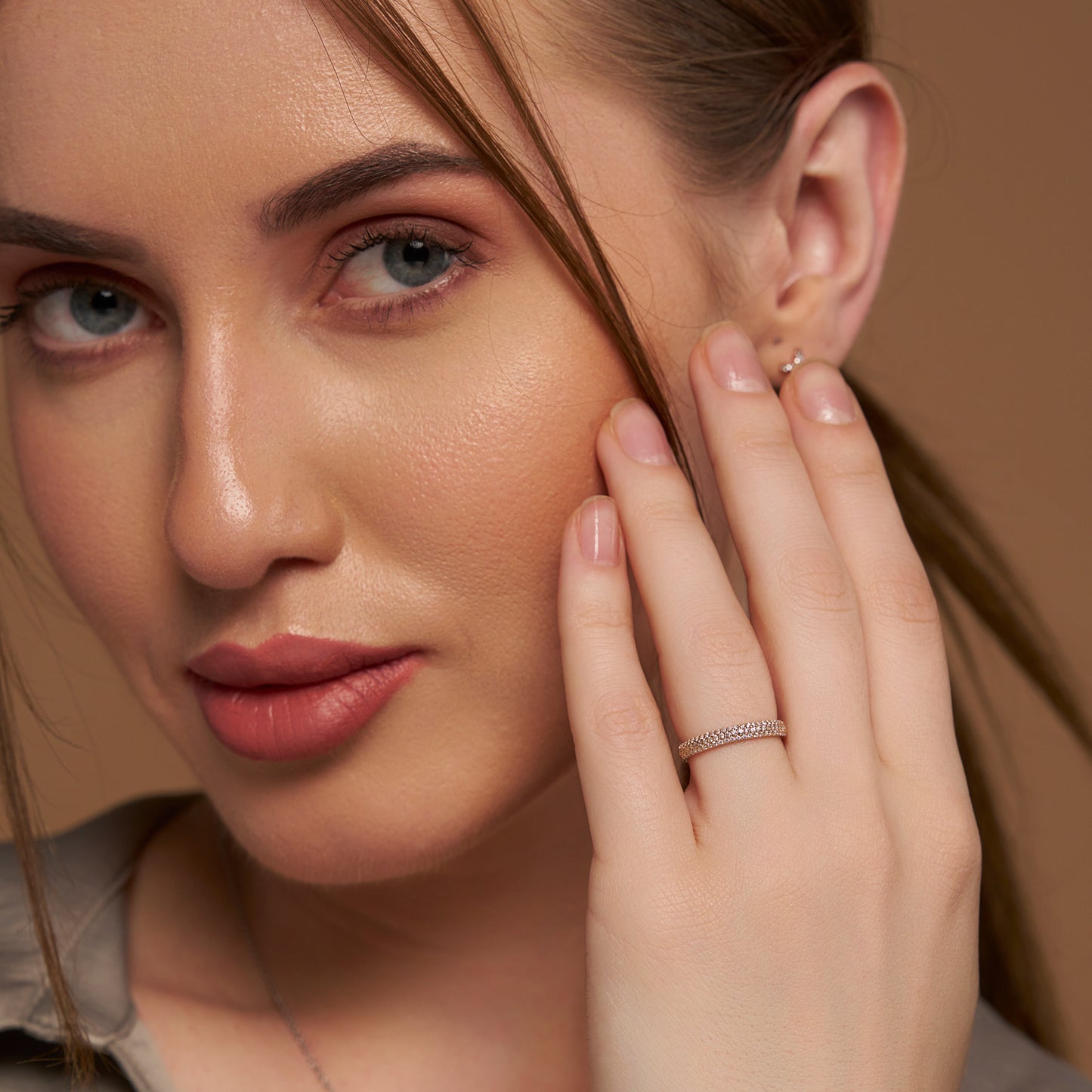 Pave Style Diamond Set Band - KYMEE