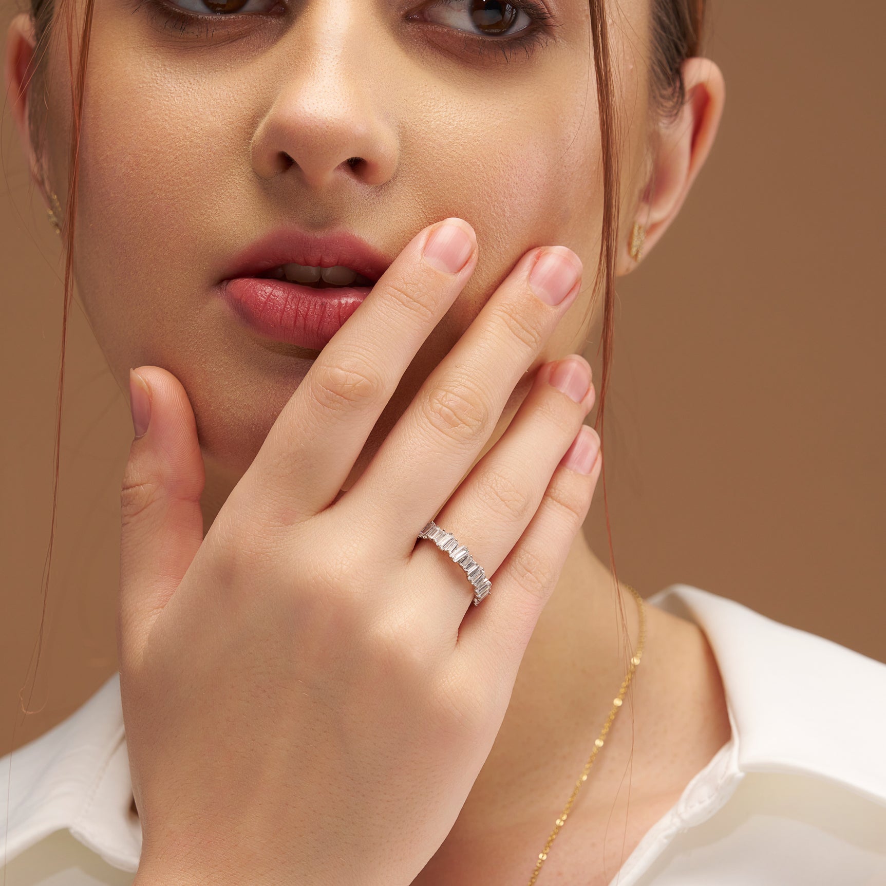 Eternity Baguette Diamond Band - KYMEE