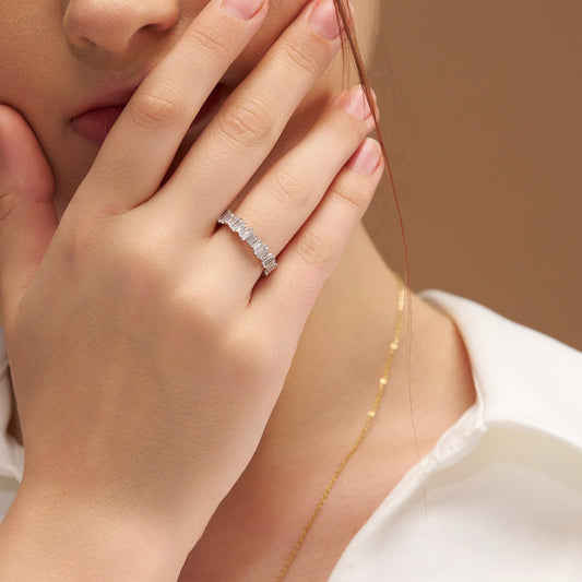 Eternity Baguette Diamond Band - KYMEE