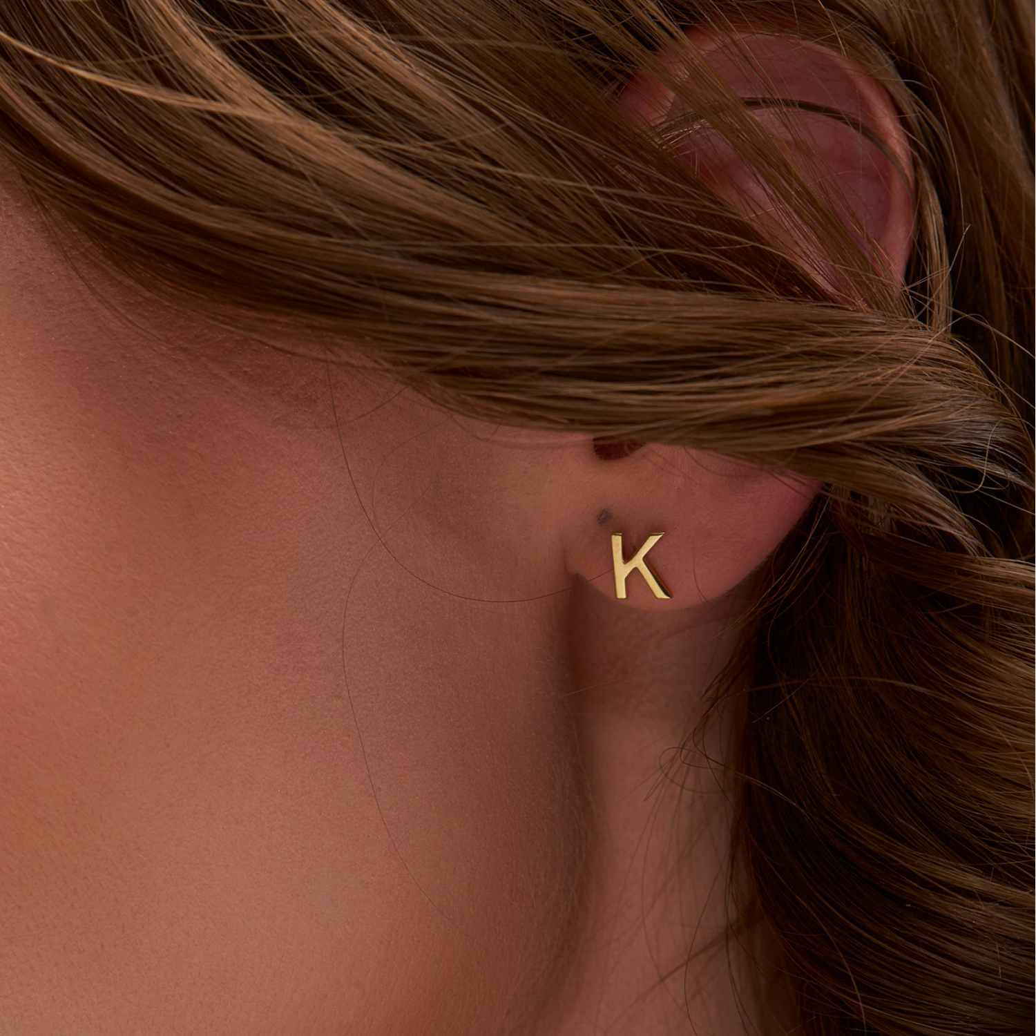 Silver Letter Earrings - KYMEE
