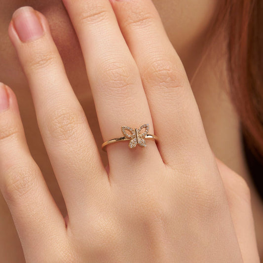 Butterfly Dreams Diamond Ring - KYMEE