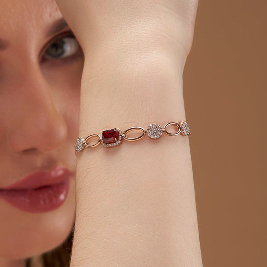 Exquisite Diamond Silver Bracelet - KYMEE